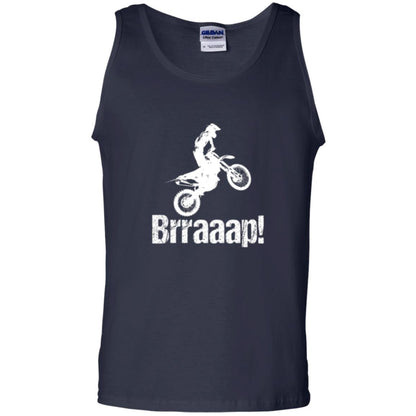 Motocross T-shirt Dirt Bike Rider Brraaap Navy
