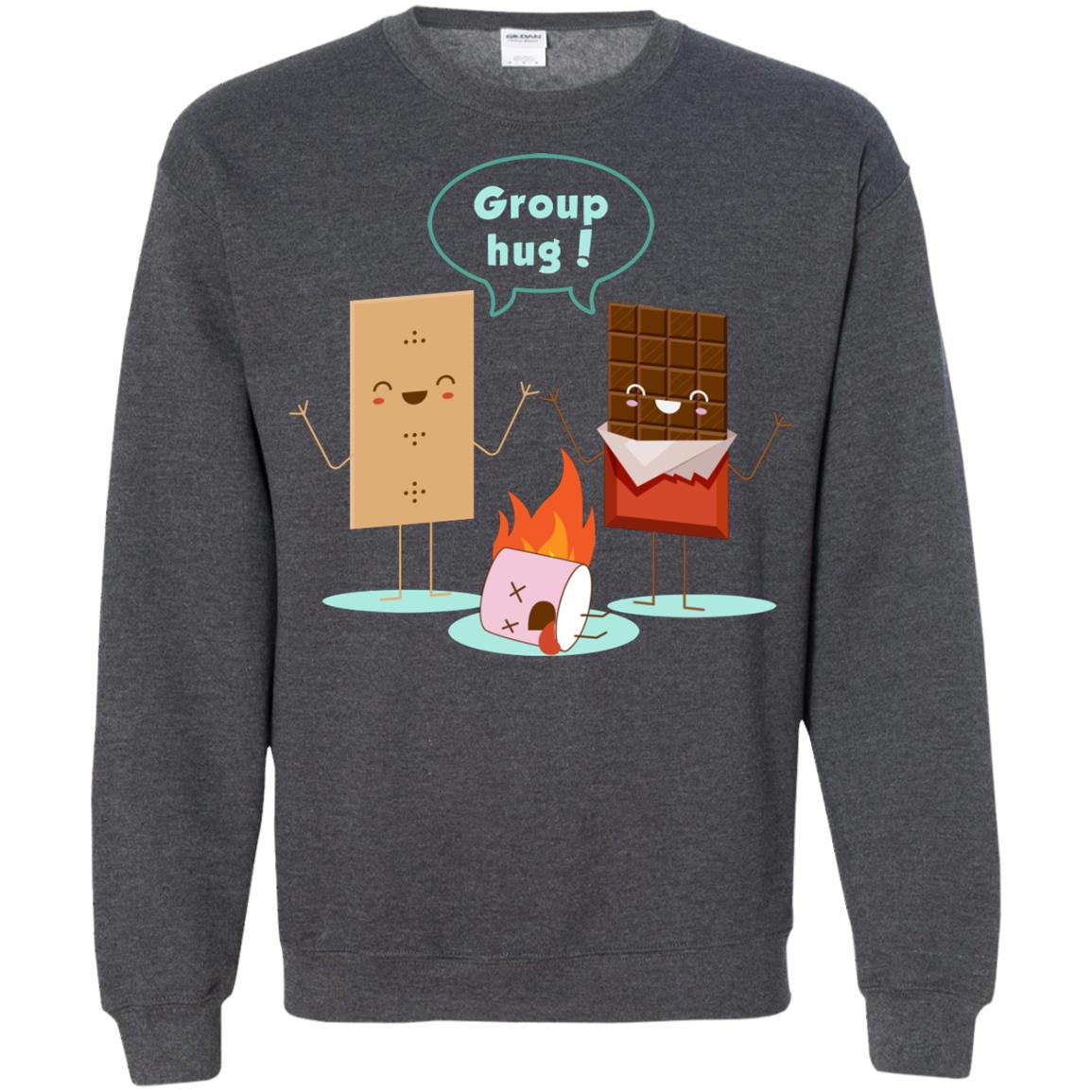 Funny Smores Chocolate Marshmallow Hiking Camping T-shirt Dark Heather