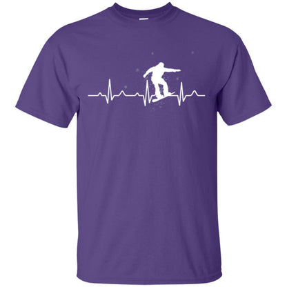 Heartbeat Snowboarding T-shirt Purple