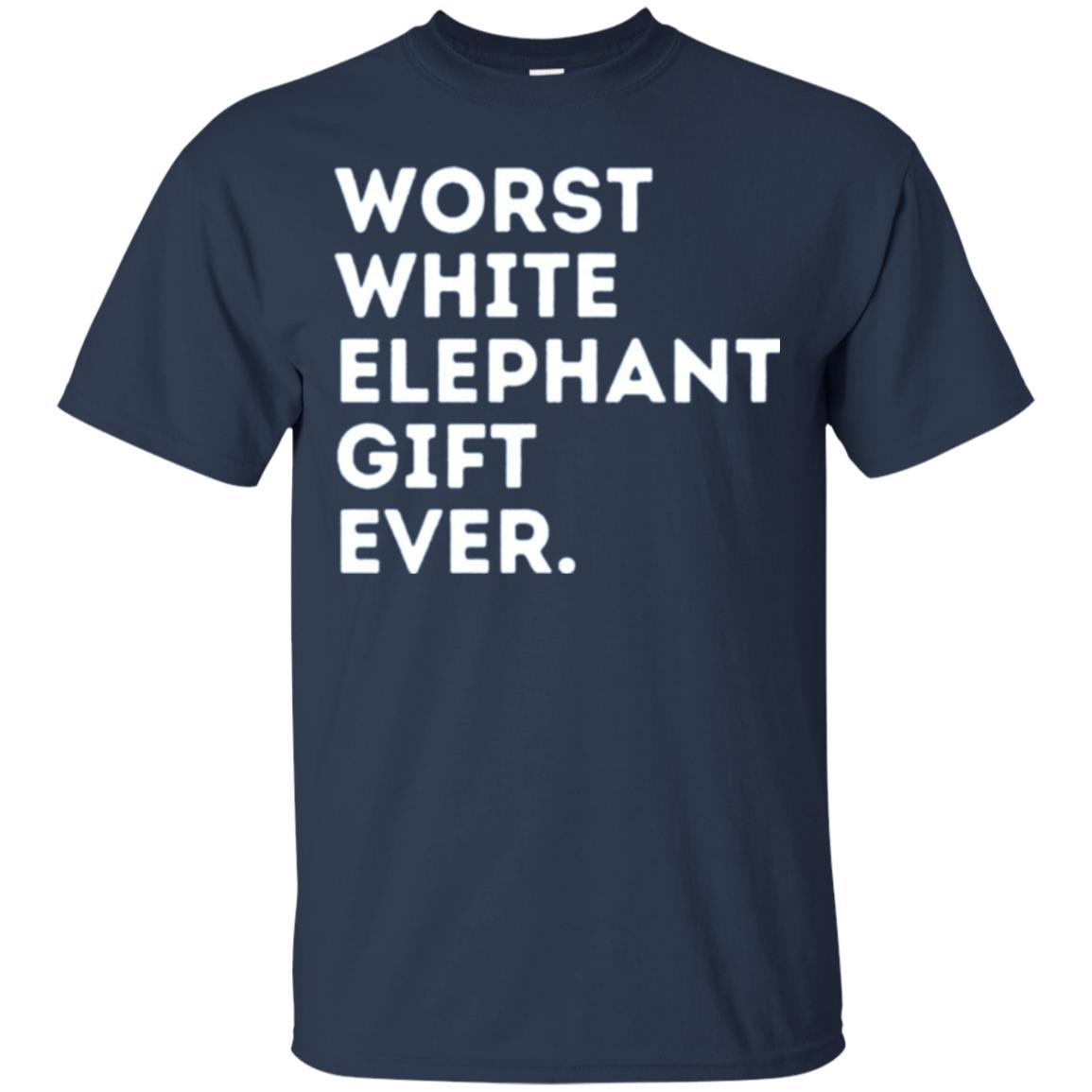 Best Worst White Elephant T-shirt Navy