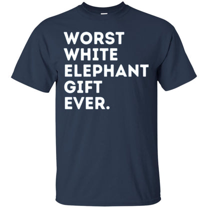 Best Worst White Elephant T-shirt Navy