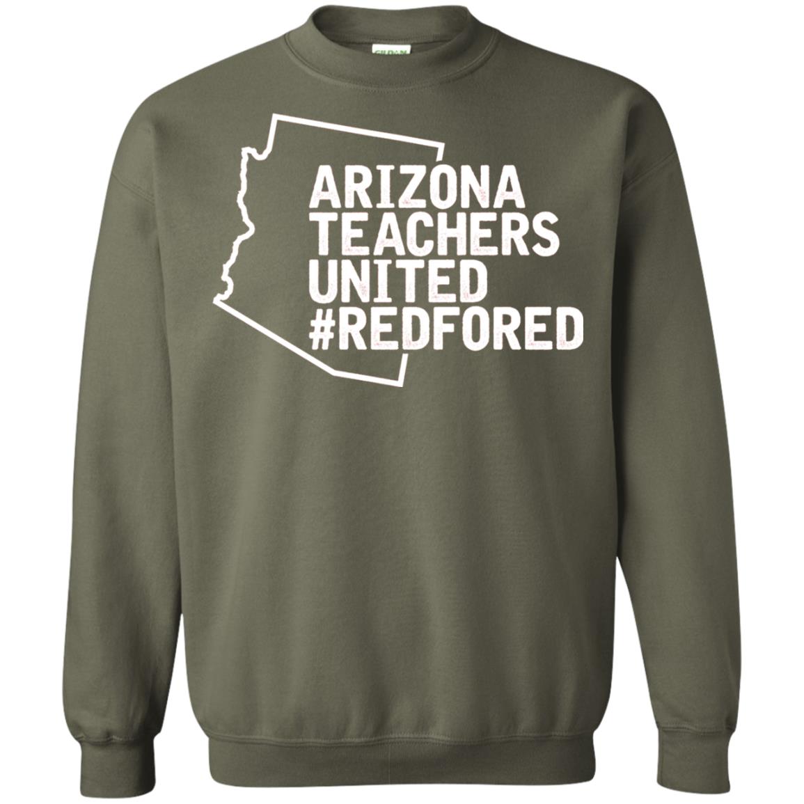 Arizona Teacher Shirt Red For Ed #redfored Military Green