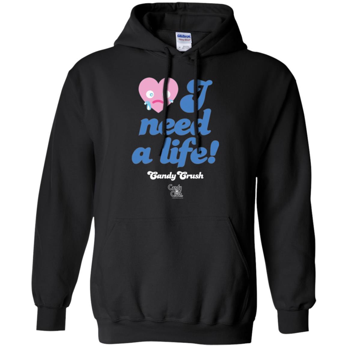 Gamer T-shirt I Need A Life T-shirt Black