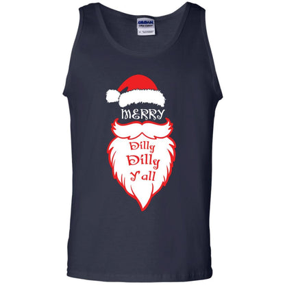 Christmas T-shirt Merry Dilly Dilly Y'all Navy