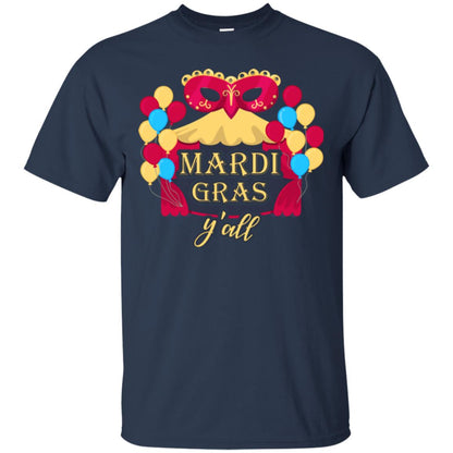 Mardi Gras T-shirt Y_all Navy