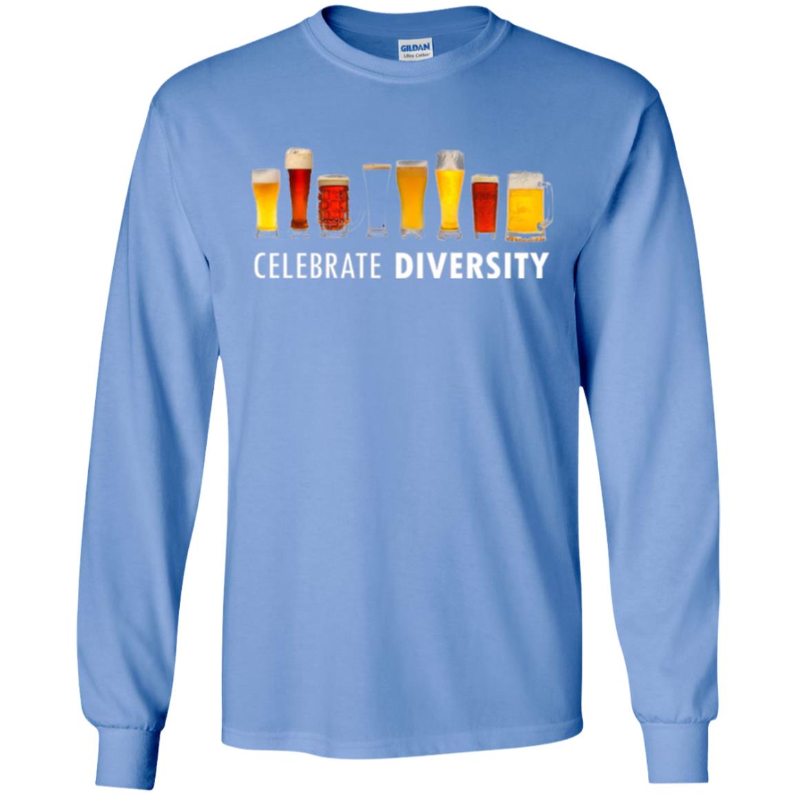 Beer Lovers T-shirt Celebrate Diversity Carolina Blue