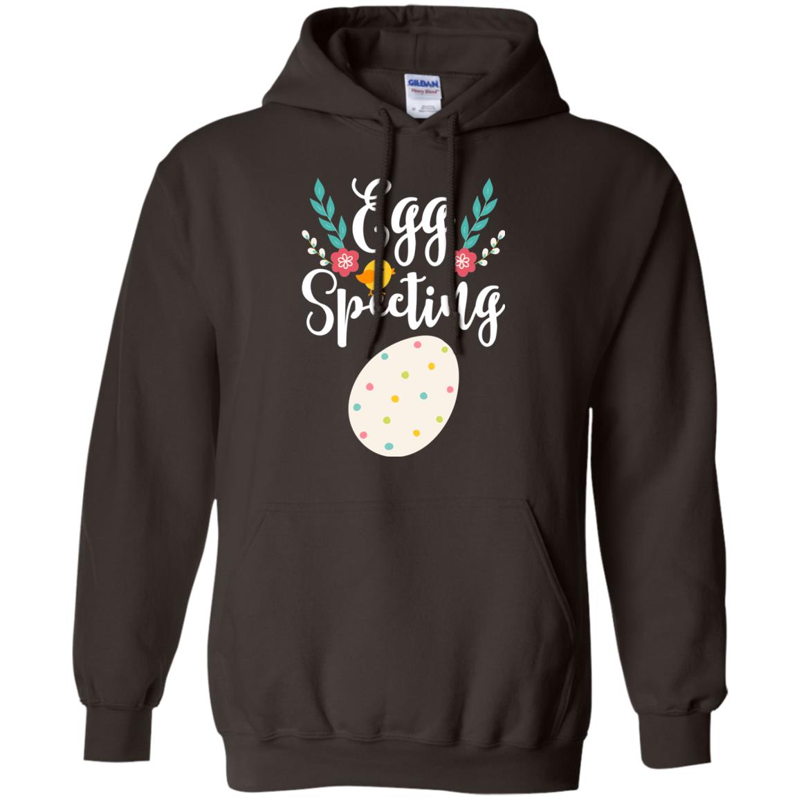 Egg Specting Announcement Pregnant Easter T-shirt Dark Chocolate