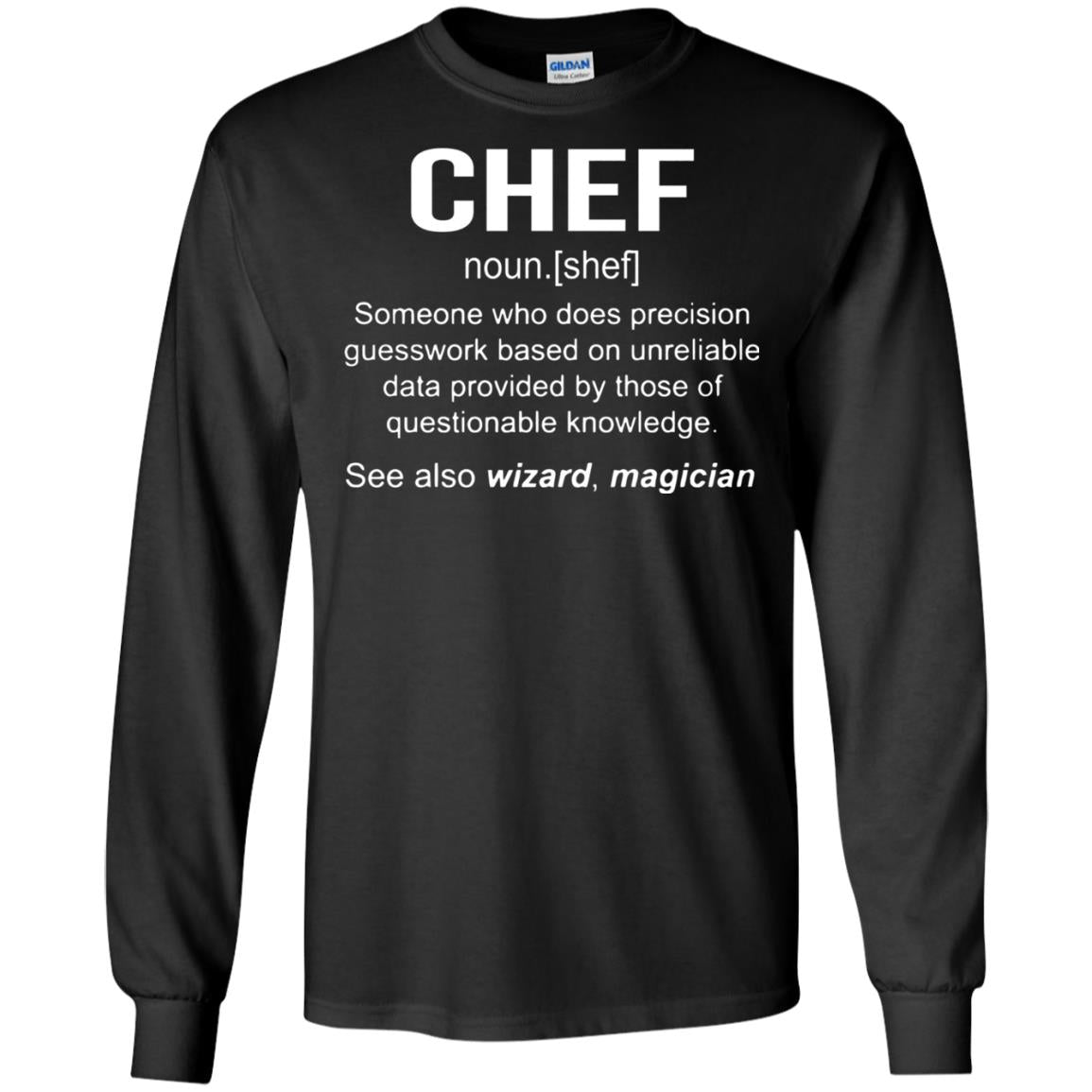 Funny Chef Meaning Shirt Chef Noun Definition Black