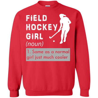 Field Hockey Girl Hockey Lover T-shirt Red