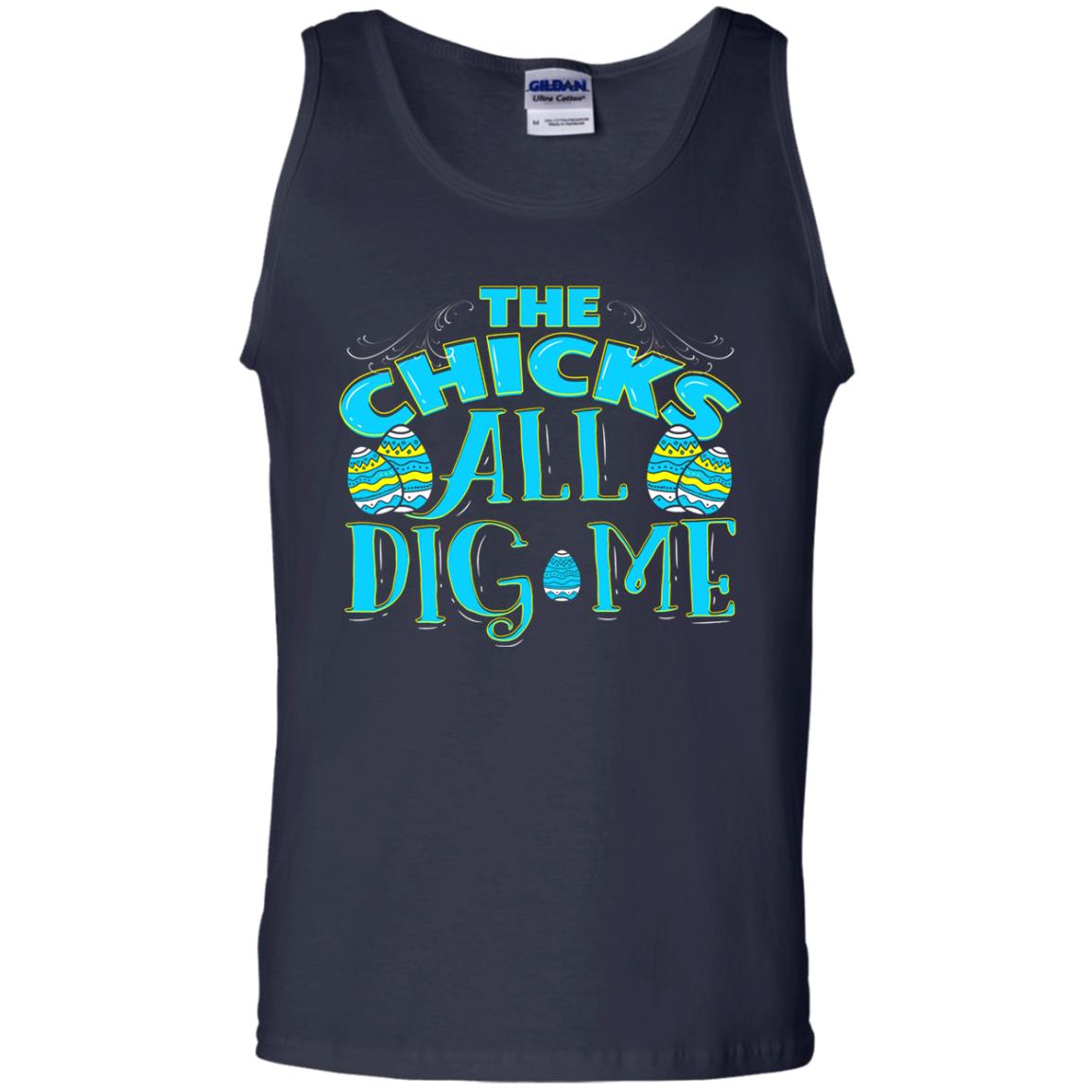 Cute Easter Shirts The Chicks All Dig Me Navy
