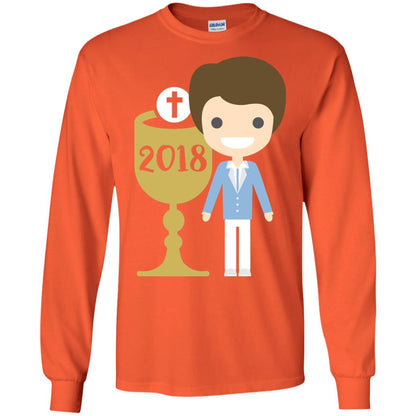 First Communion 2018 1st Holy Communion Shirt Orange