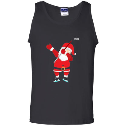 Christmas T-shirt Santa Claus Dabbing Hockey Black