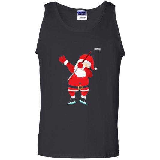 Christmas T-shirt Santa Claus Dabbing Hockey Black