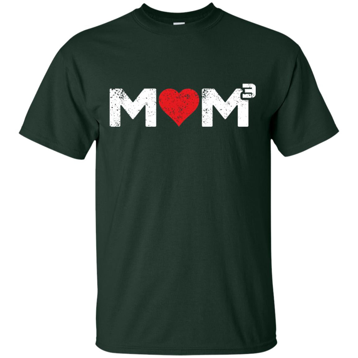 Mom3 Cubed Mother_s Day Mommy T-shirt Forest