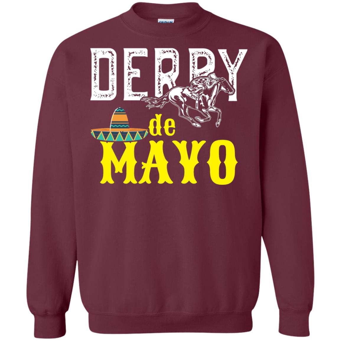 Cinco Derby De Mayo Horse Race Shirt Maroon