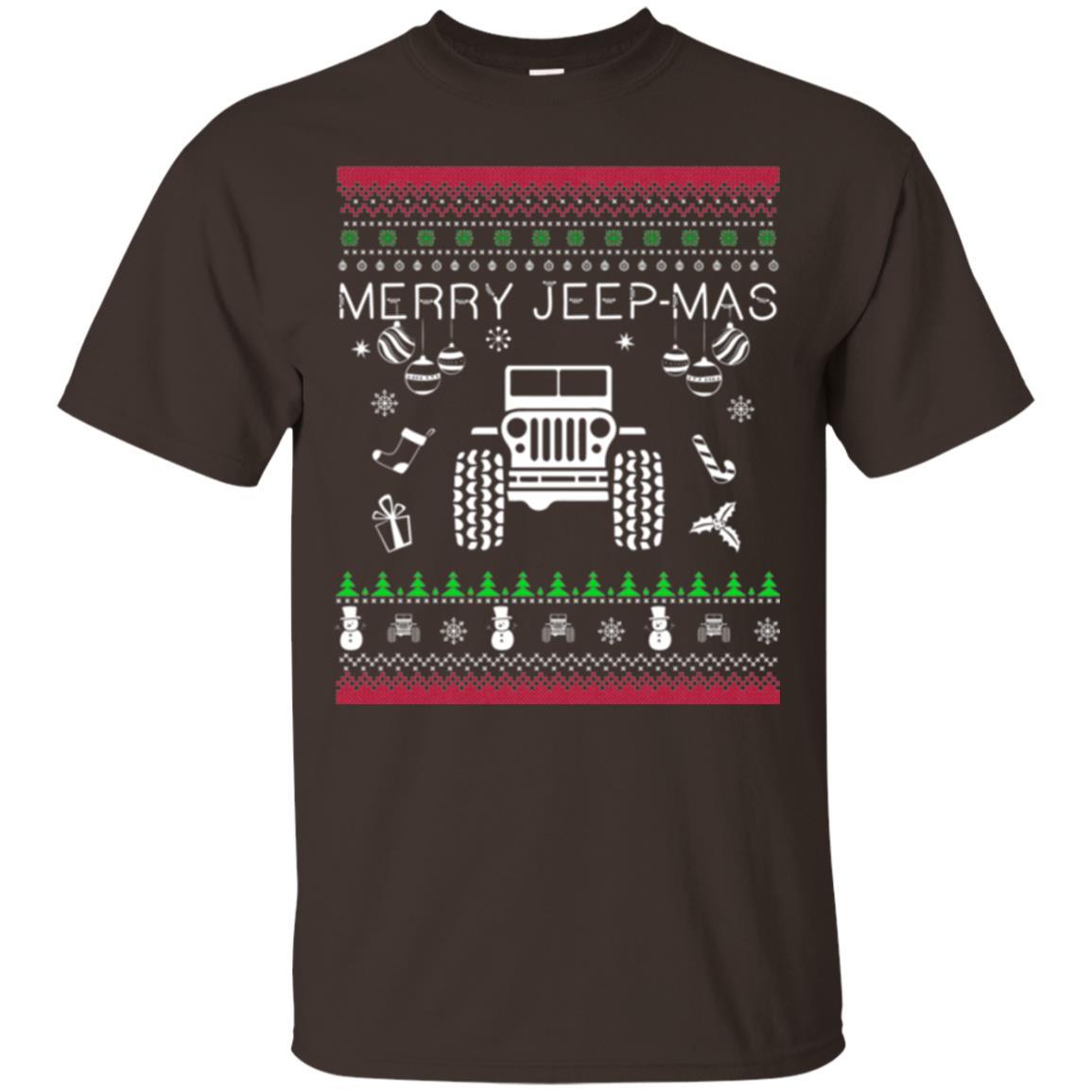 Christmas T-shirt Mery Jeep-mas Jeep Ugly