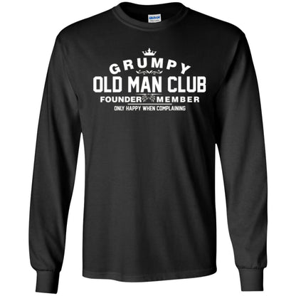 Grumpy Old Man Club Founder Member T-shirt Black