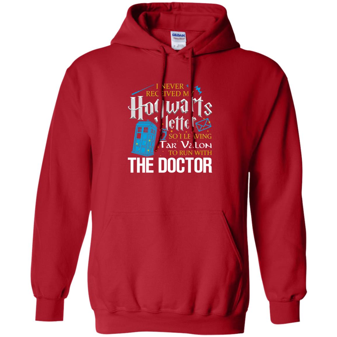 I Never Received My Hogwarts Letter So I Leaving Tar Valon To Run With The Doctor Harry Potter Fan Shirt Red