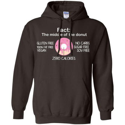 Fact The Middle Of The Donut Zero Calories Shirt Dark Chocolate