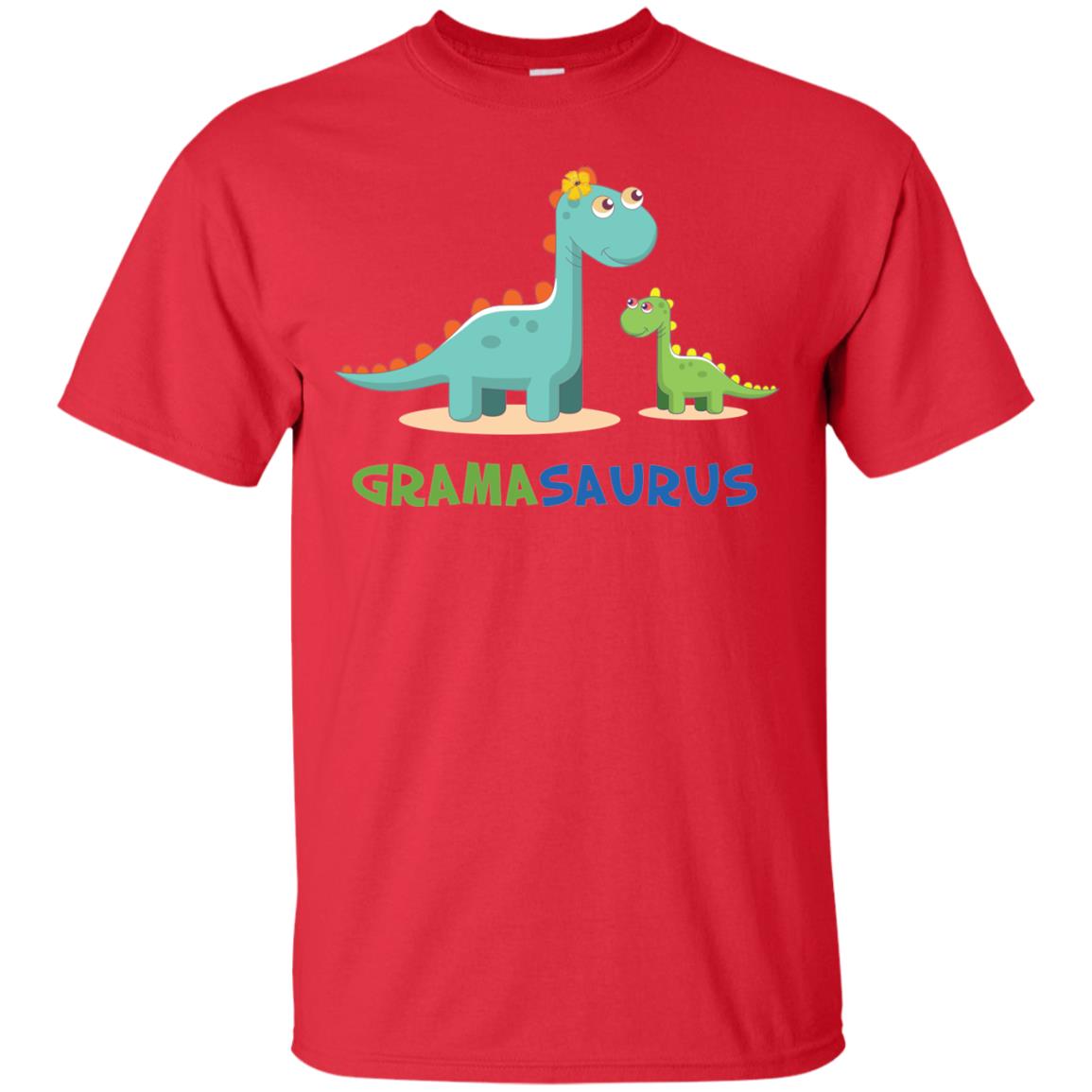 Gramasaurus Grandmom Grandma Shirt Red