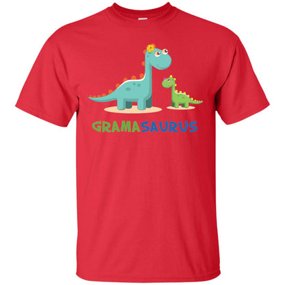 Gramasaurus Grandmom Grandma Shirt Red