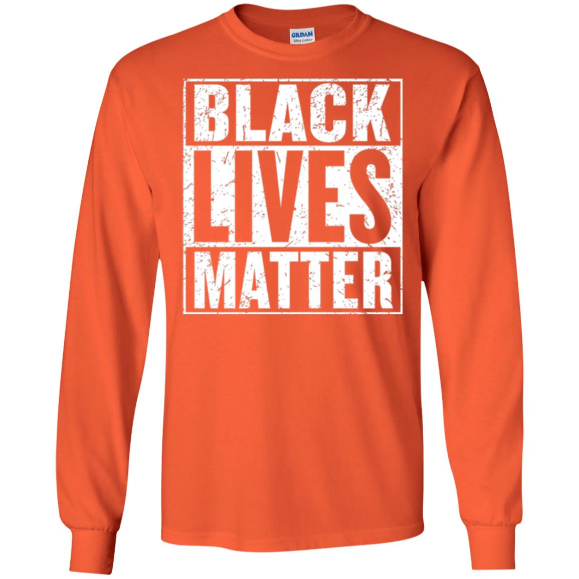 Black Pride African American Gift T-shirt Black Lives Matter Orange