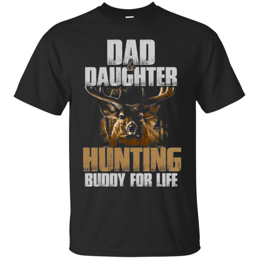 Hunting T-shirt Dad And Daughter Hunting Buddy For Life Black