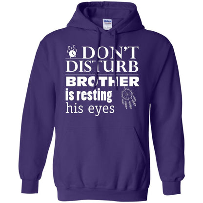 Don't Disturb Brother Is Resting His Eyes Funny Brother Shirt Purple