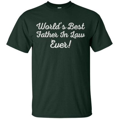 Daddy T-shirt World's Best Father In Law Ever T-shirt Forest Green