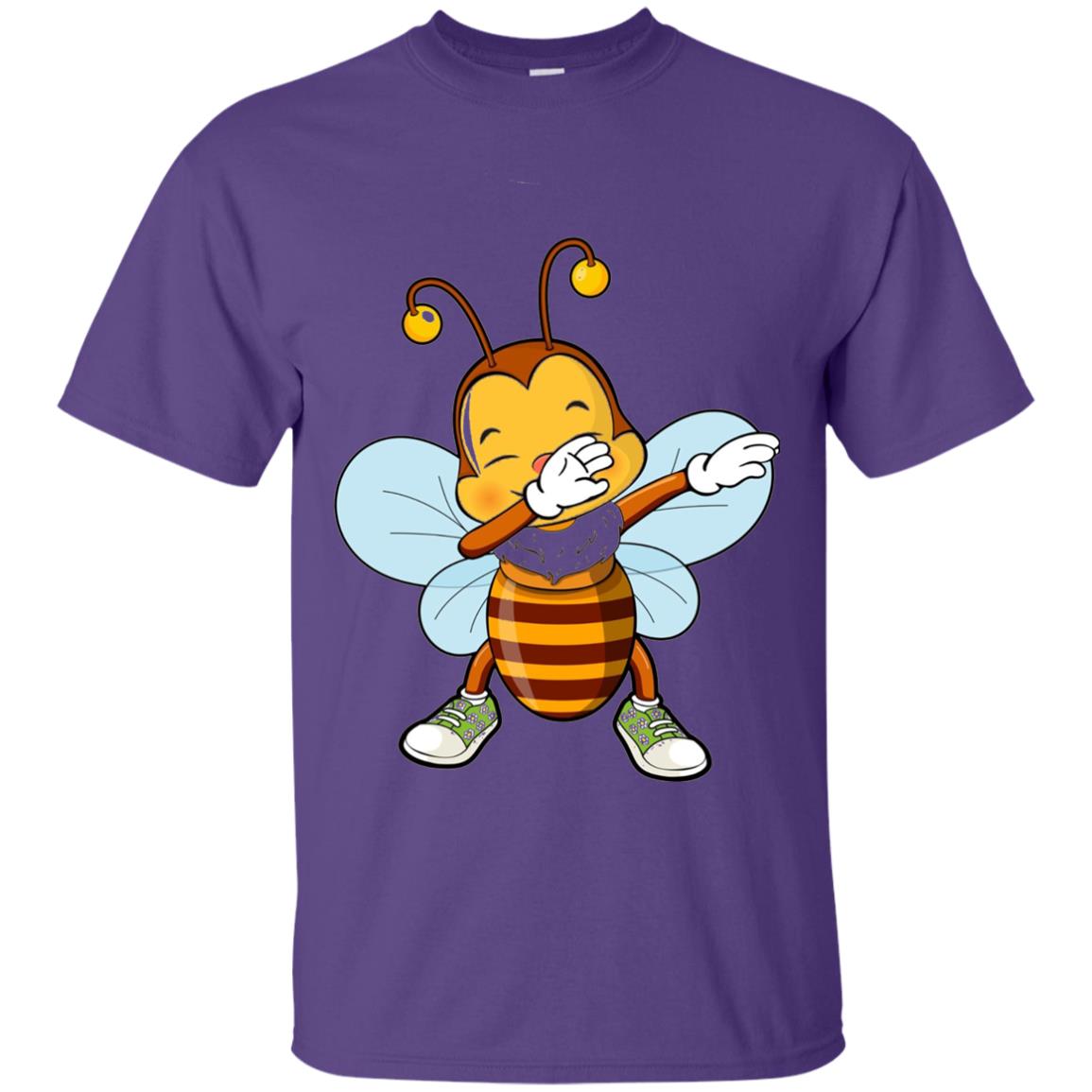 Dabbing Bee Dab Dancing Beekeeping Bee Lover T-shirt Purple