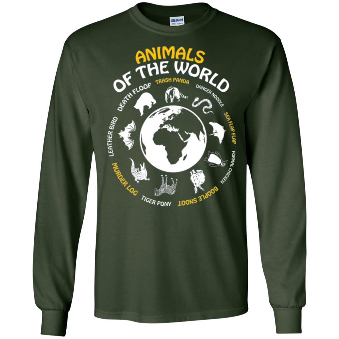 Rare Animals Of The World T-shirt Forest Green