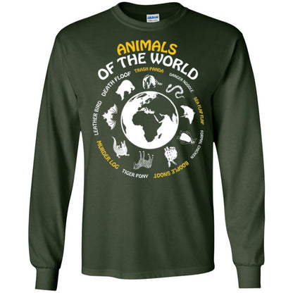 Rare Animals Of The World T-shirt Forest Green