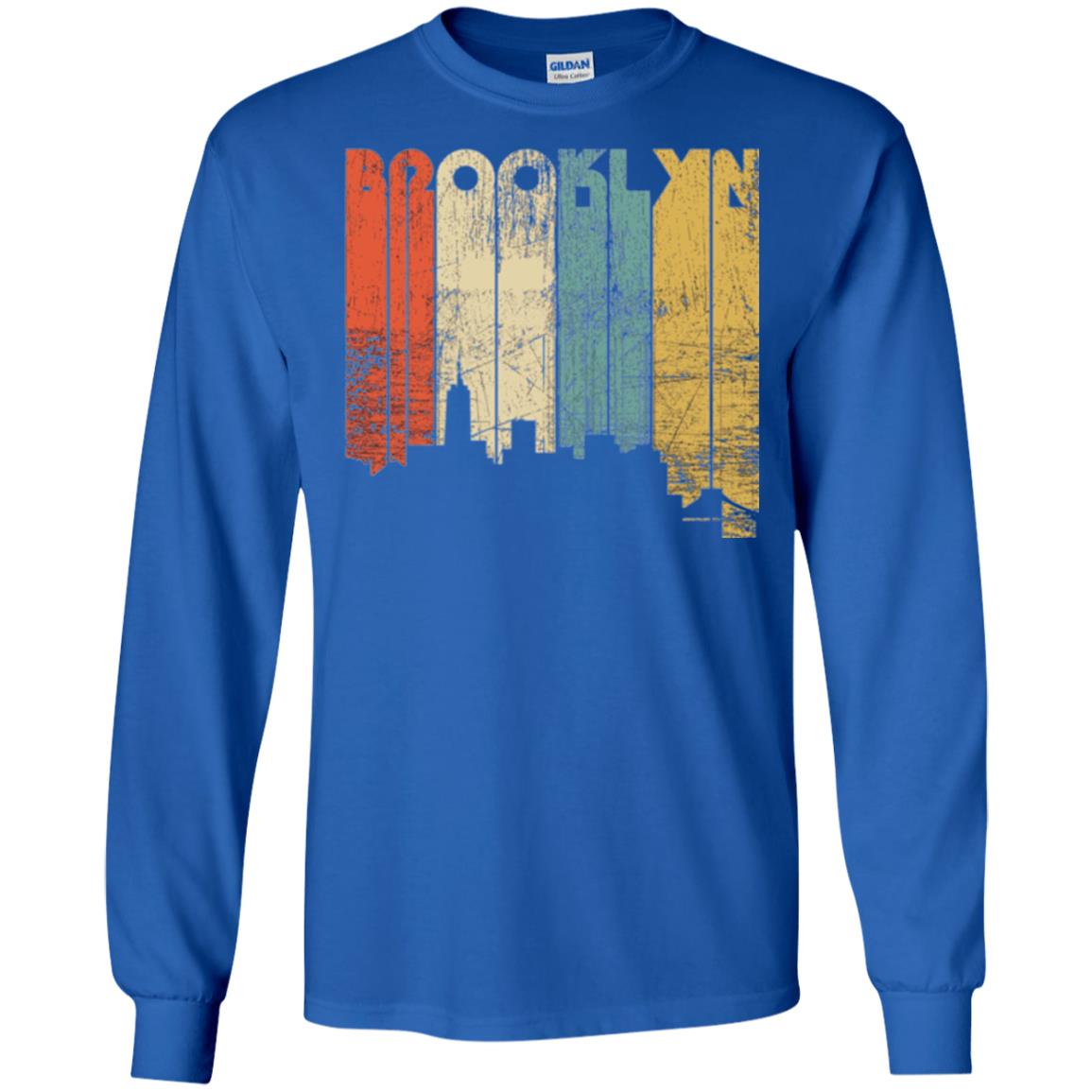Brooklyn City New York State Vintage T-shirt Royal