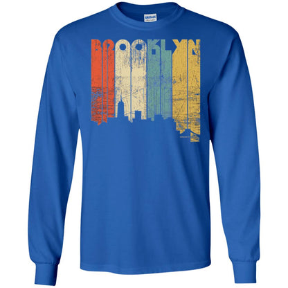 Brooklyn City New York State Vintage T-shirt Royal