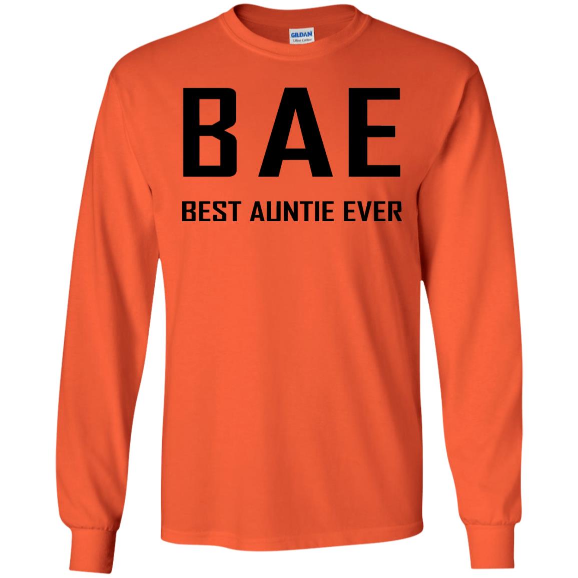 Best Aunt Ever Family Shirt Orange