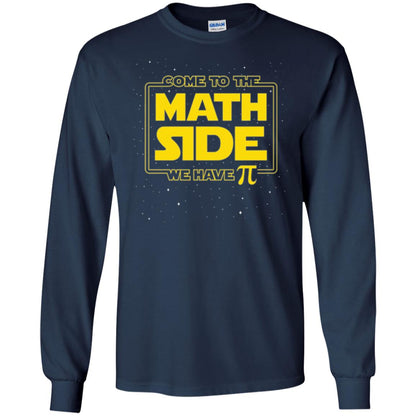 Math Lovers T-shirt Come To The Math Side We Have Pi Navy