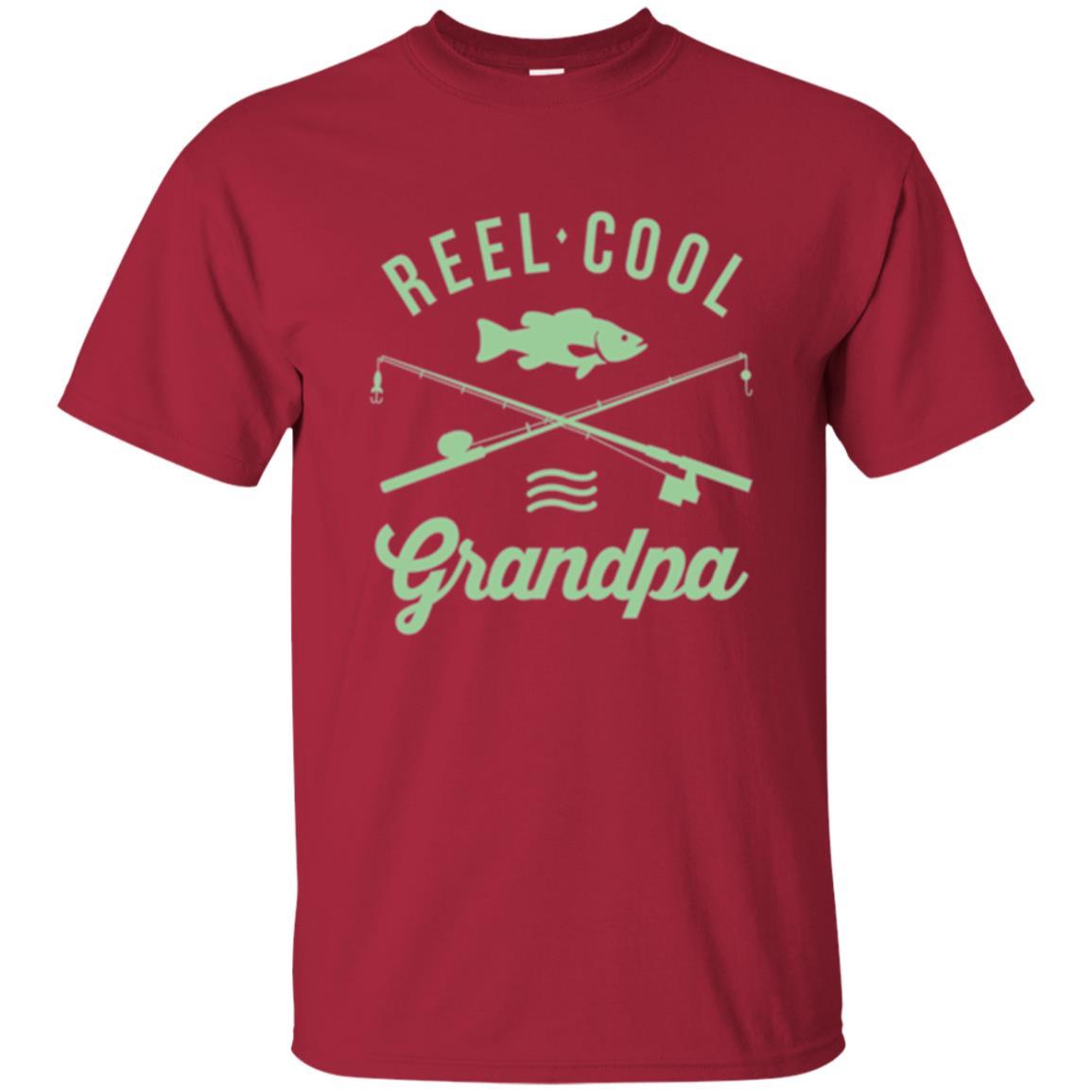 Fisherman T-shirt Retired Grandpa Reel Cool Cardinal