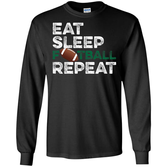 Eat Sleep Football Repeat Football Lover Shirt Black