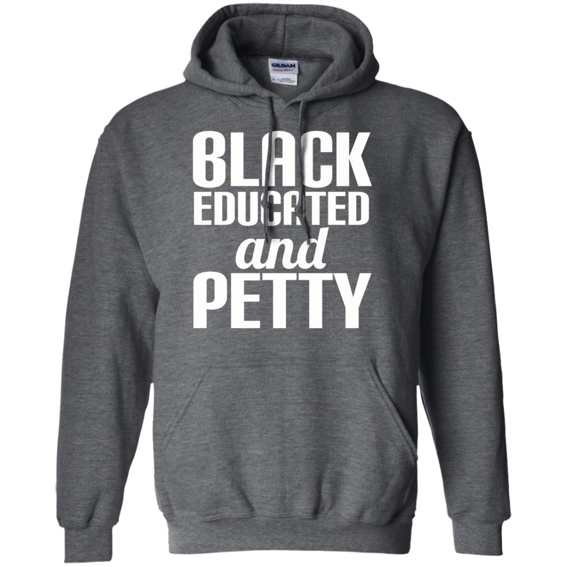 Petty Queen Juneteenth T-shirt Black Educated And Petty Dark Heather