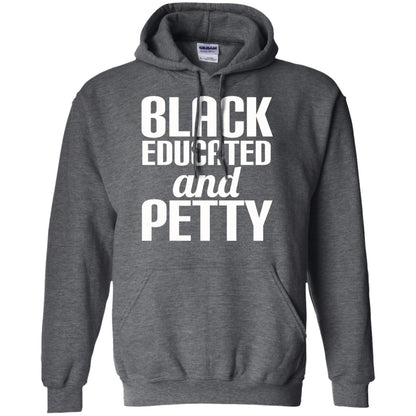 Petty Queen Juneteenth T-shirt Black Educated And Petty Dark Heather