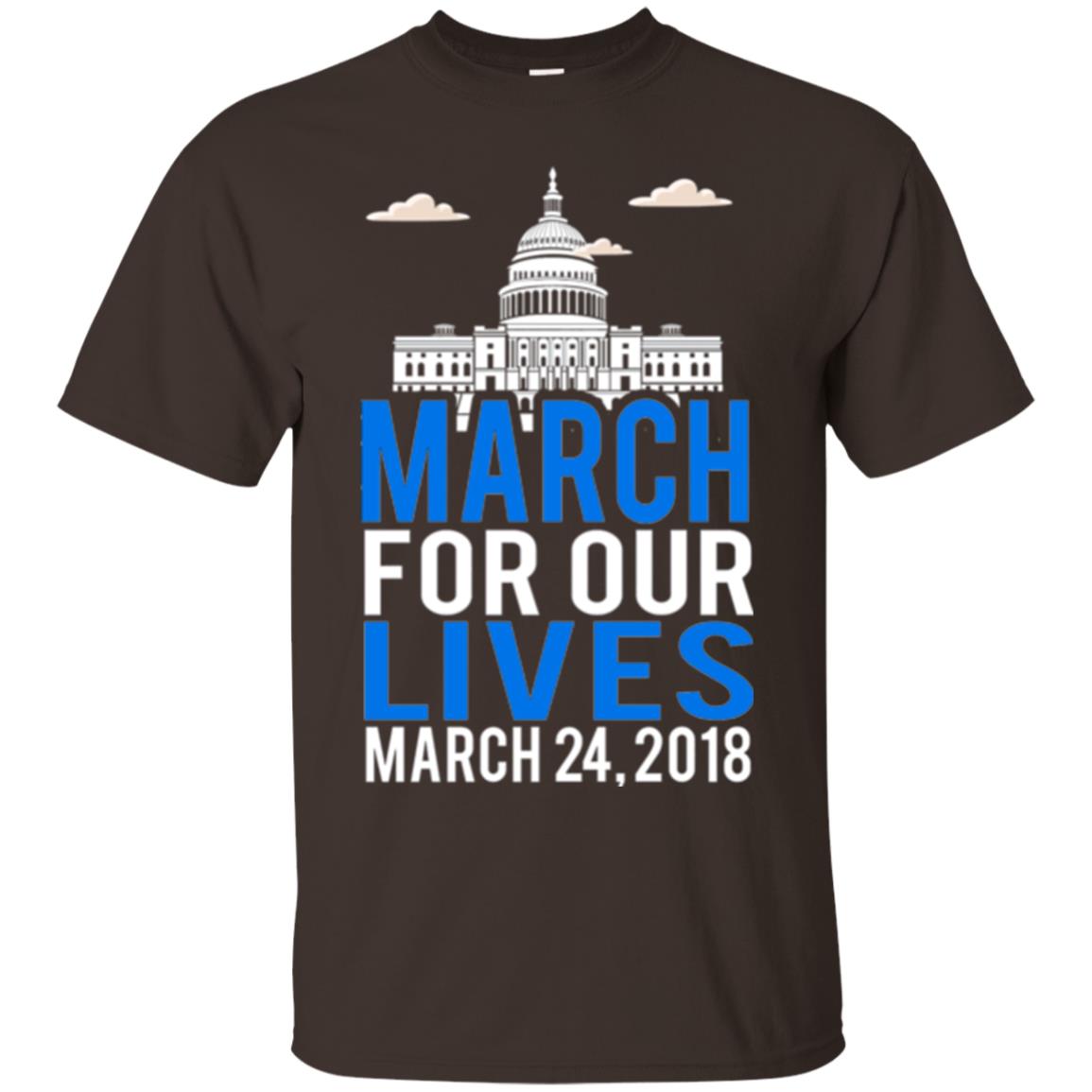 March For Our Lives Anti Gun T-shirt Dark Chocolate