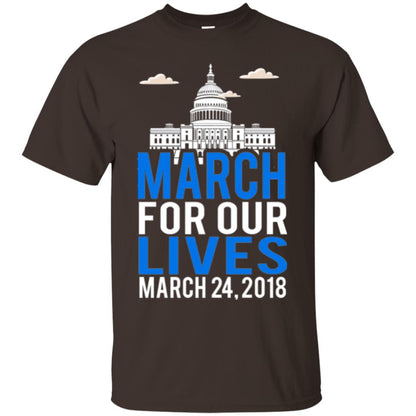 March For Our Lives Anti Gun T-shirt Dark Chocolate