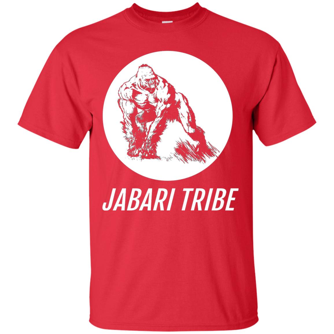 Jabari Tribe White Gorilla T-shirt Red