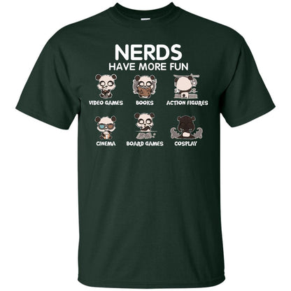 Nerds Have More Fun Video Games Books Action Figures Shirts Forest