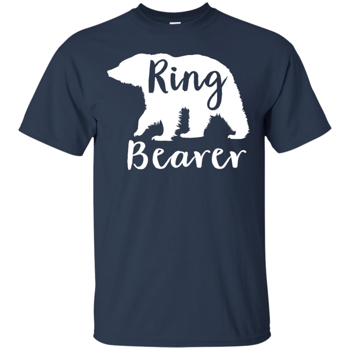 Ring Bearer Outfit Wedding T-shirt Navy