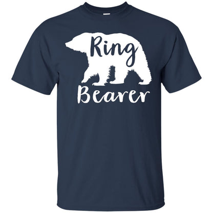 Ring Bearer Outfit Wedding T-shirt Navy