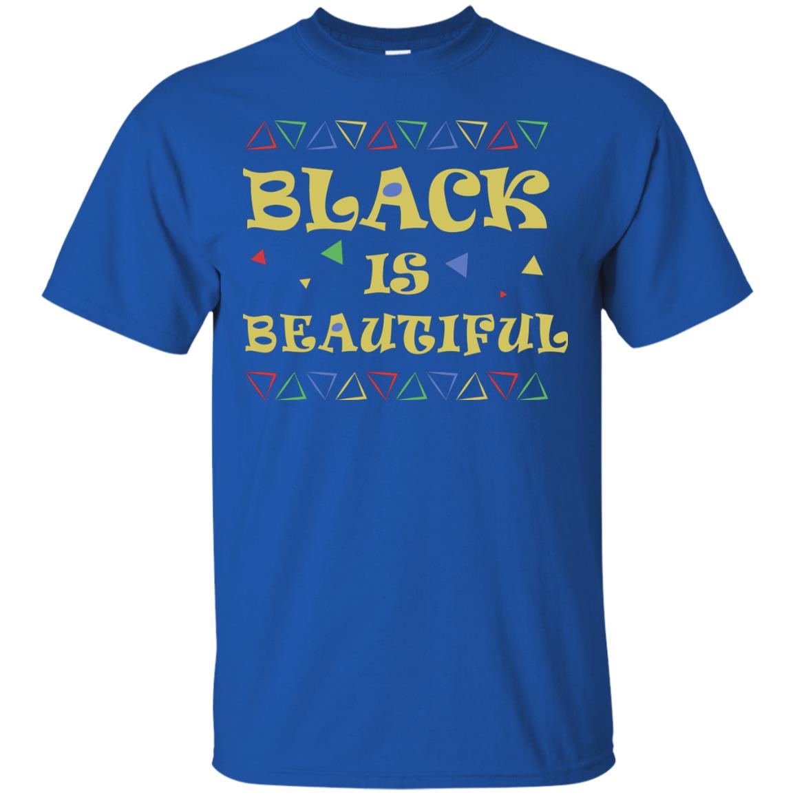 African American T-shirt Black Is Beautiful Royal