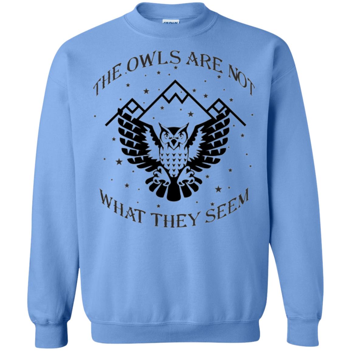 Owl Lovers T-shirt The Owls Are Not What They Seem Carolina Blue
