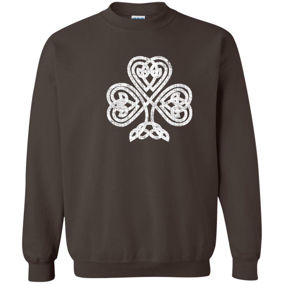 Irish Shamrock Knot Symbol St. Patrick_s Day T-shirt Dark Chocolate