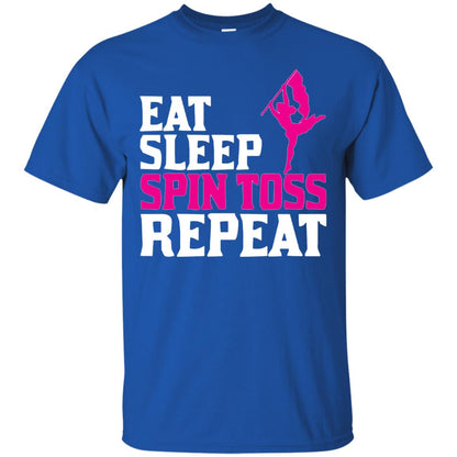 Eat Sleep Spin Toss Repeat Color Guard T-shirt Royal